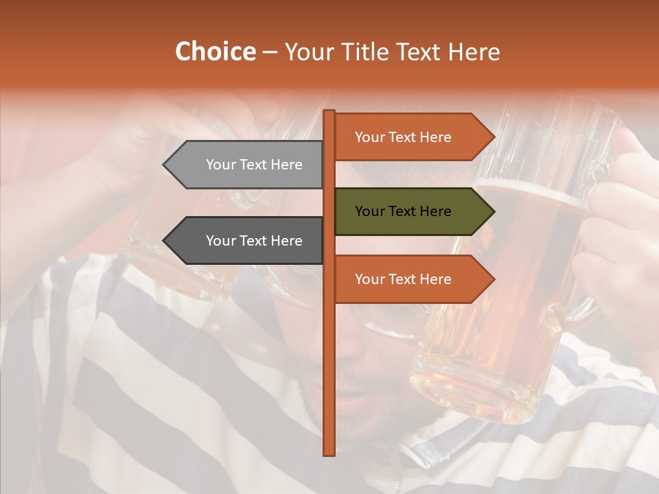 Portrait Beverage Pain PowerPoint Template