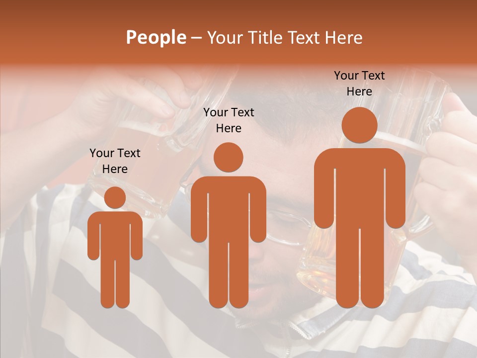 Portrait Beverage Pain PowerPoint Template