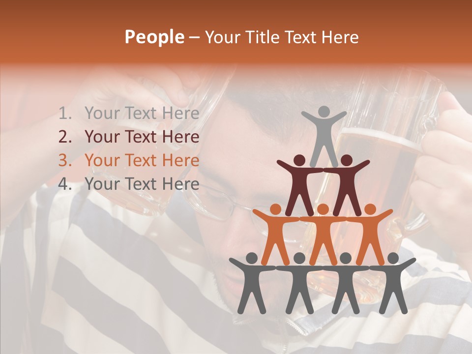 Portrait Beverage Pain PowerPoint Template