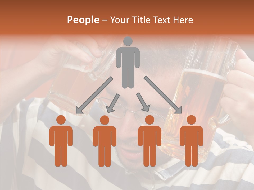 Portrait Beverage Pain PowerPoint Template