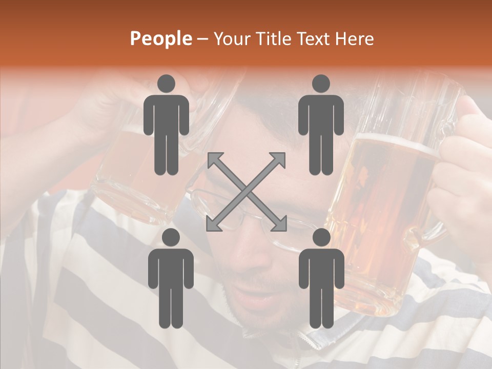 Portrait Beverage Pain PowerPoint Template