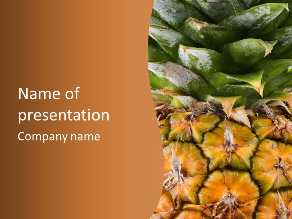 Food Tropical Ripe PowerPoint Template