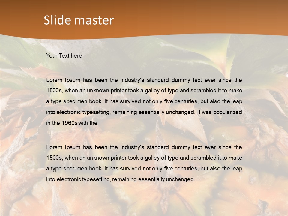 Food Tropical Ripe PowerPoint Template