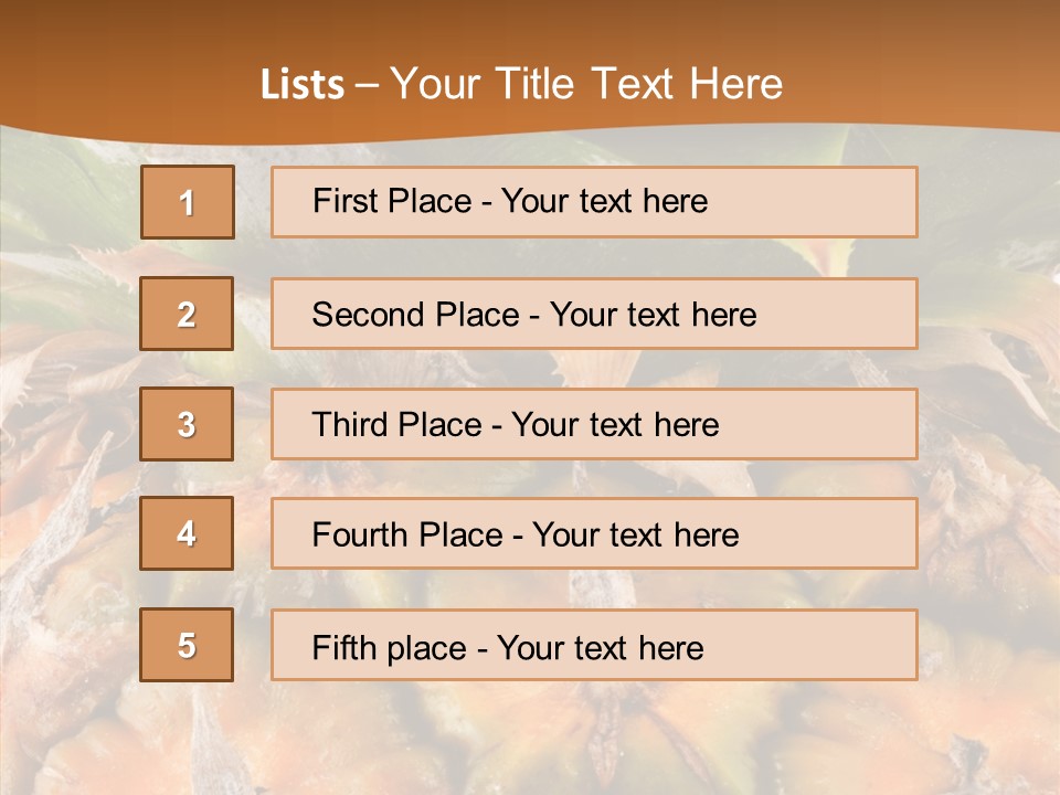 Food Tropical Ripe PowerPoint Template