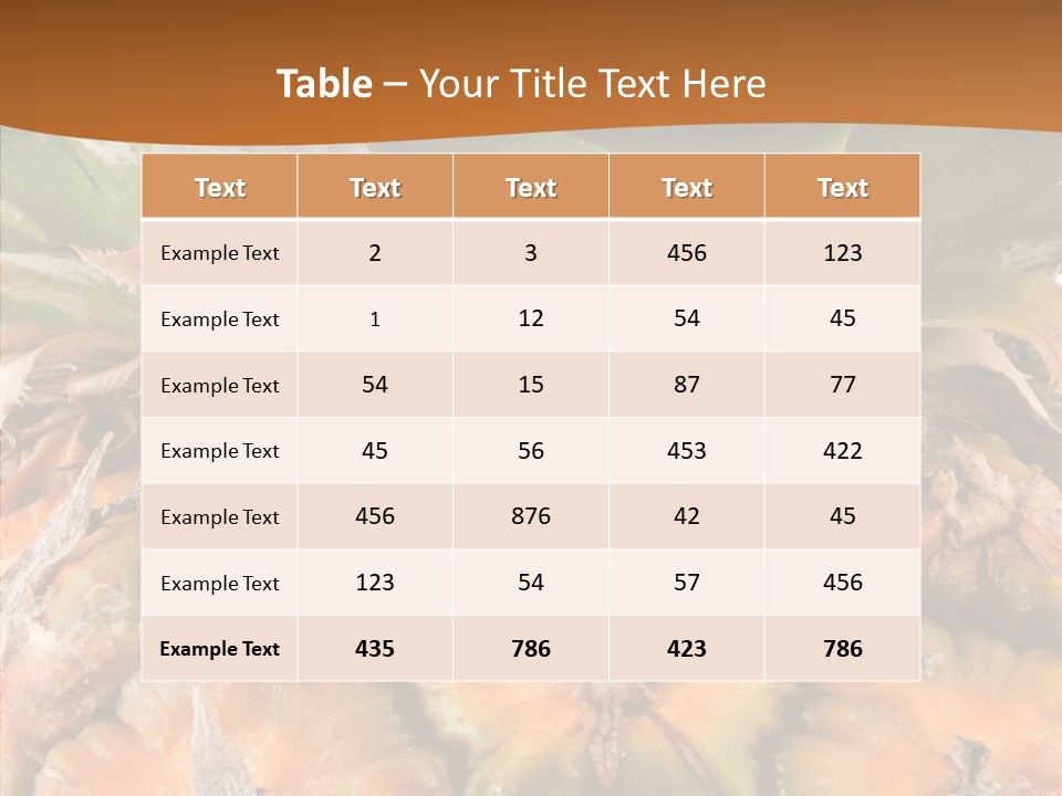 Food Tropical Ripe PowerPoint Template