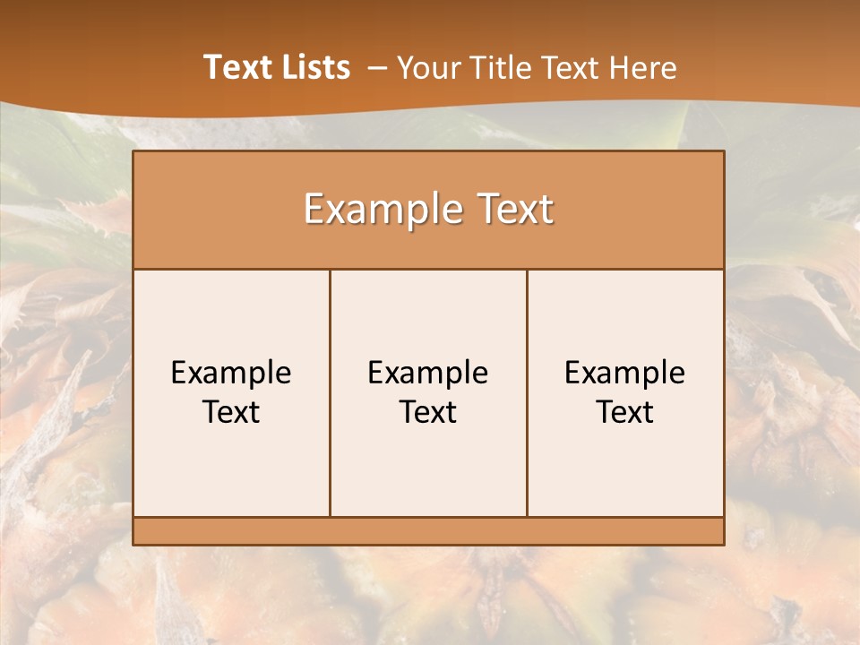 Food Tropical Ripe PowerPoint Template