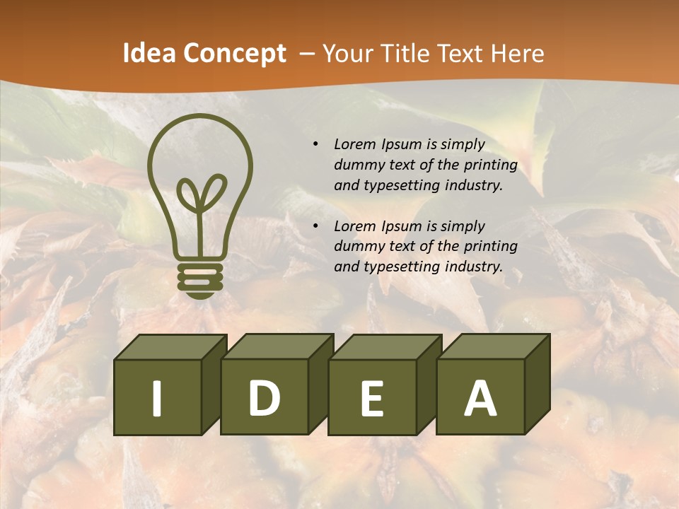 Food Tropical Ripe PowerPoint Template