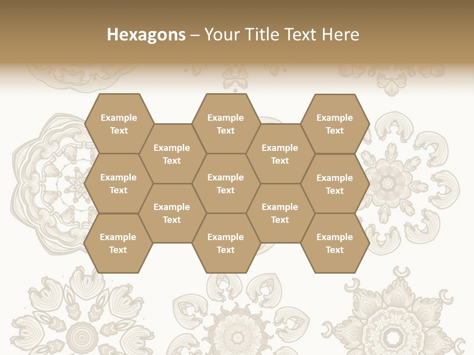 Elegant Flourishes Circle PowerPoint Template