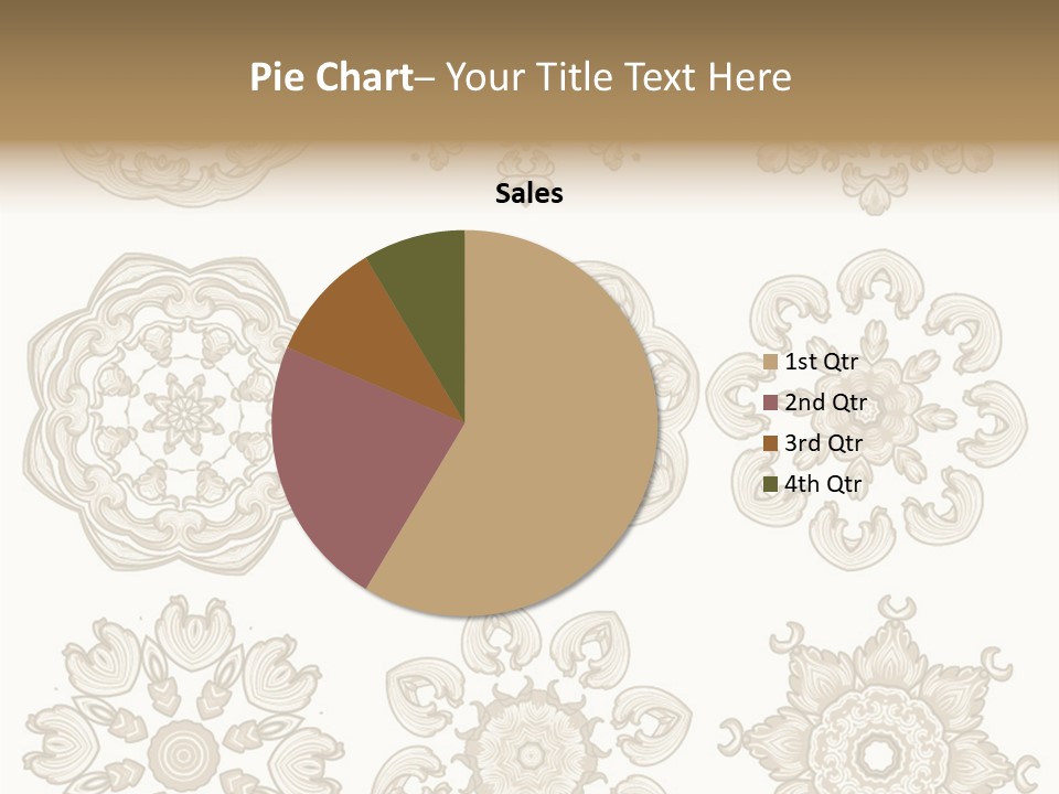 Elegant Flourishes Circle PowerPoint Template