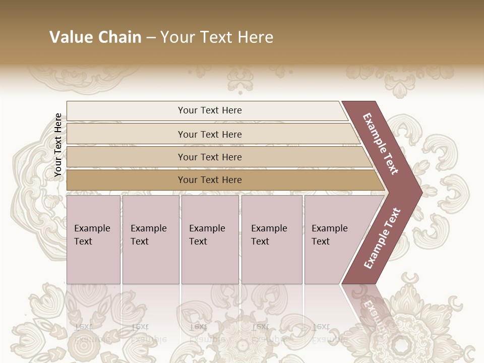 Elegant Flourishes Circle PowerPoint Template
