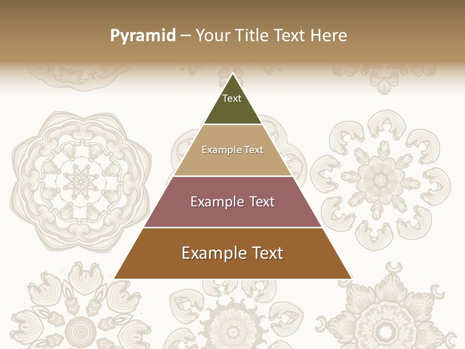 Elegant Flourishes Circle PowerPoint Template