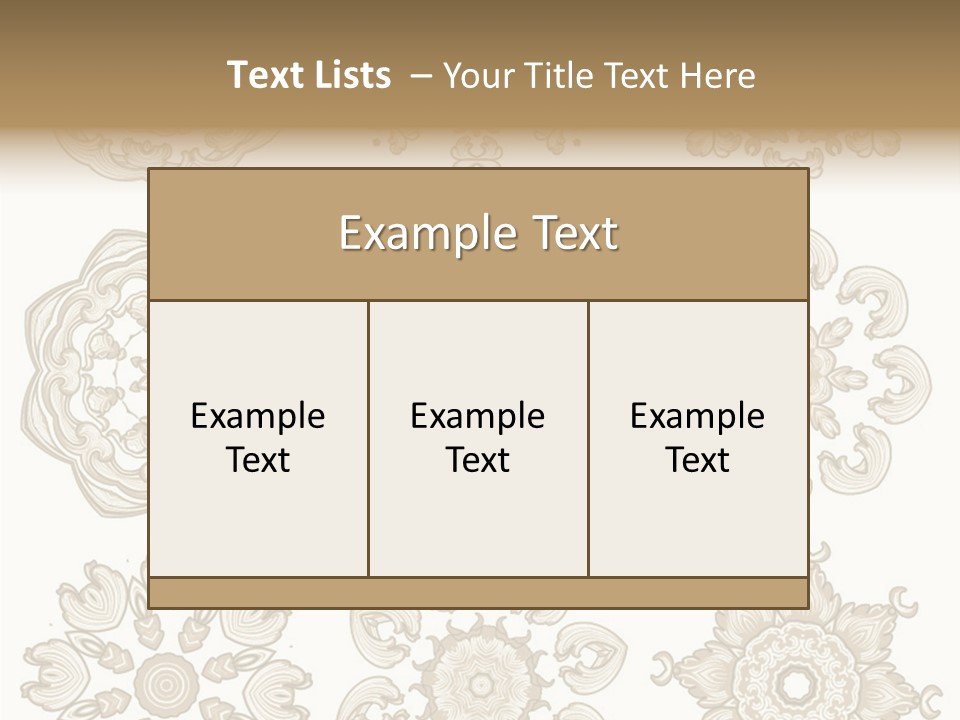 Elegant Flourishes Circle PowerPoint Template