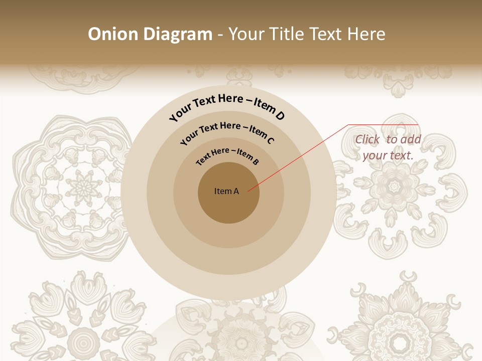 Elegant Flourishes Circle PowerPoint Template