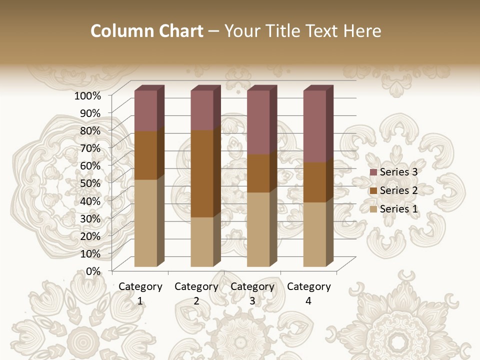 Elegant Flourishes Circle PowerPoint Template