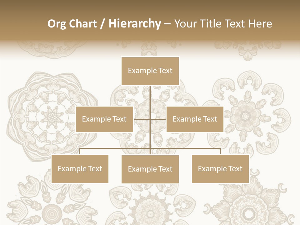 Elegant Flourishes Circle PowerPoint Template