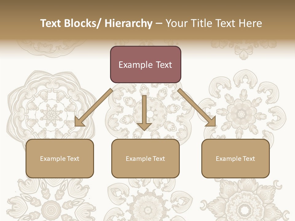 Elegant Flourishes Circle PowerPoint Template