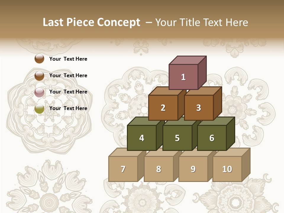 Elegant Flourishes Circle PowerPoint Template
