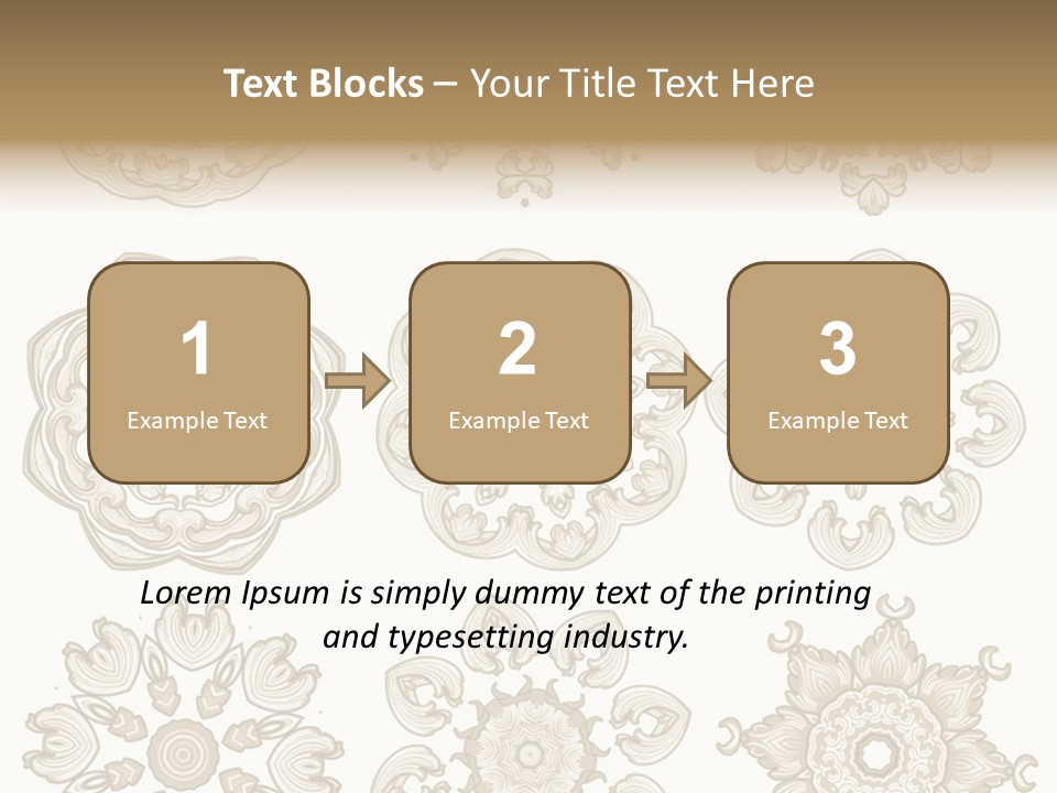 Elegant Flourishes Circle PowerPoint Template