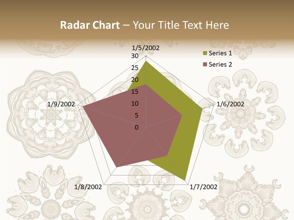 Elegant Flourishes Circle PowerPoint Template