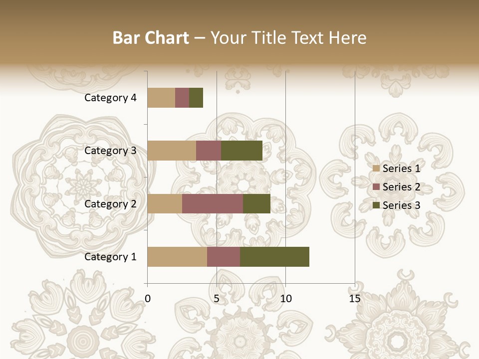 Elegant Flourishes Circle PowerPoint Template