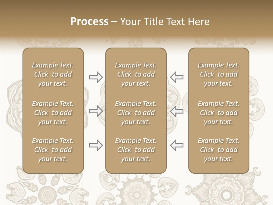 Elegant Flourishes Circle PowerPoint Template