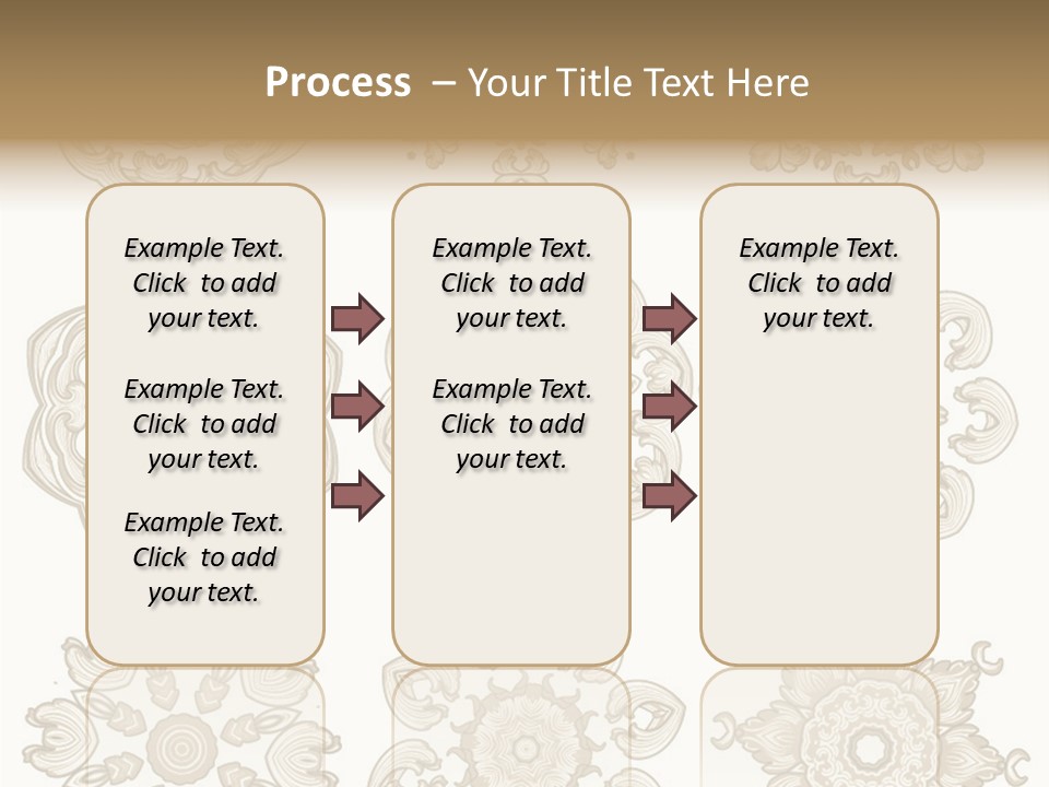 Elegant Flourishes Circle PowerPoint Template