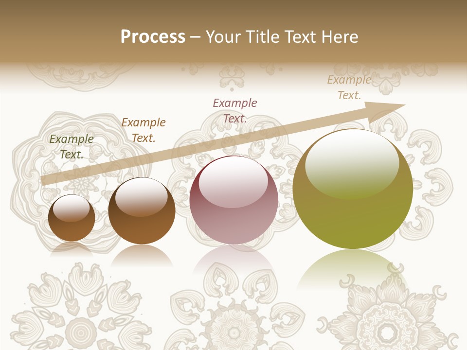 Elegant Flourishes Circle PowerPoint Template