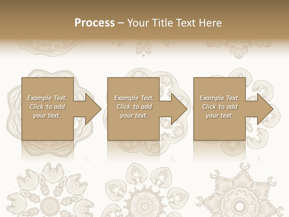 Elegant Flourishes Circle PowerPoint Template