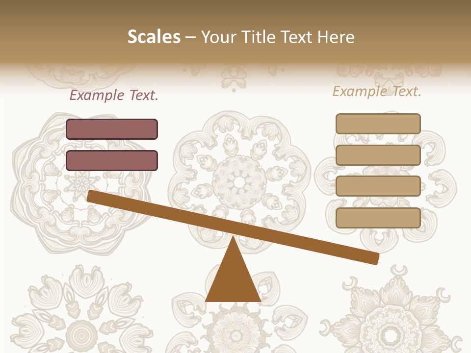 Elegant Flourishes Circle PowerPoint Template