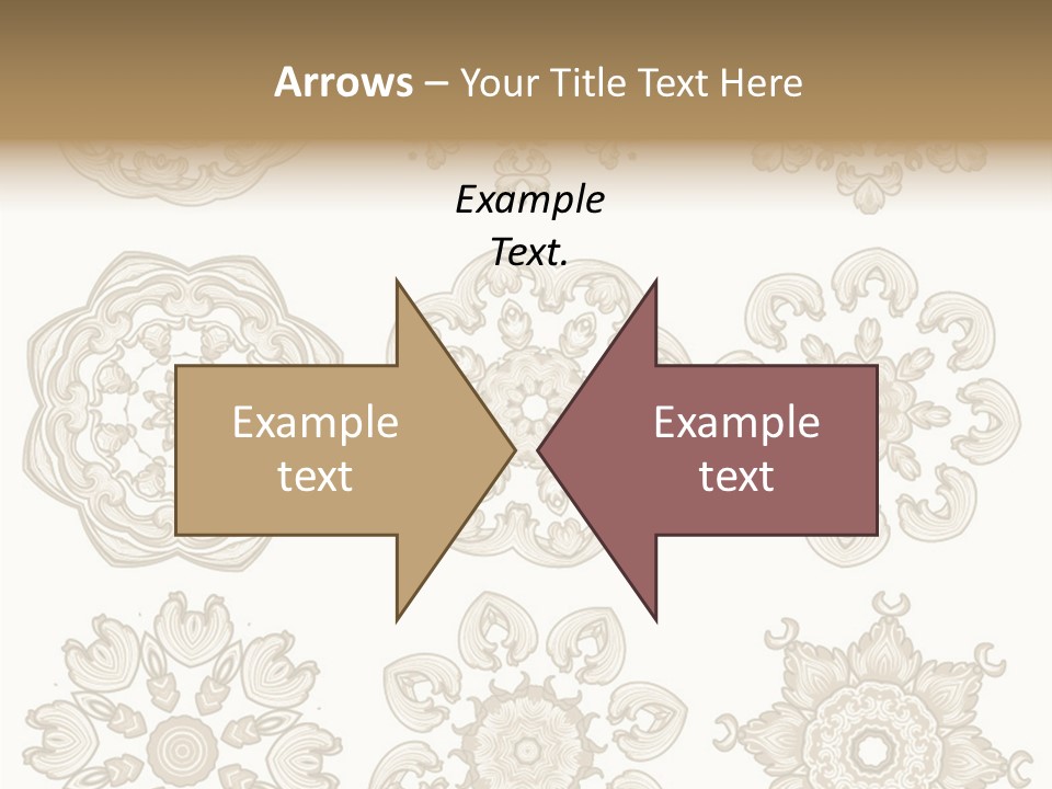Elegant Flourishes Circle PowerPoint Template
