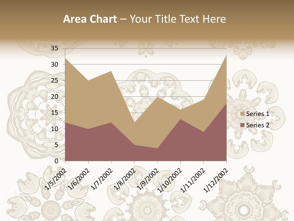 Elegant Flourishes Circle PowerPoint Template