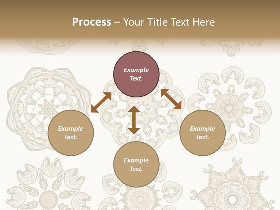 Elegant Flourishes Circle PowerPoint Template