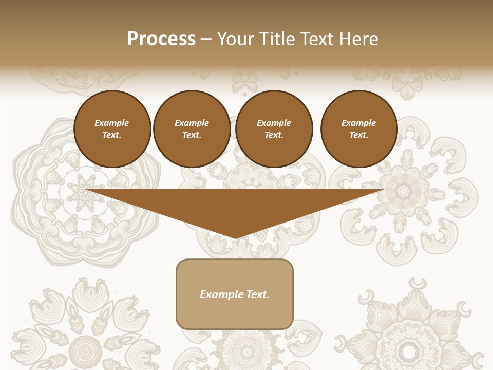 Elegant Flourishes Circle PowerPoint Template