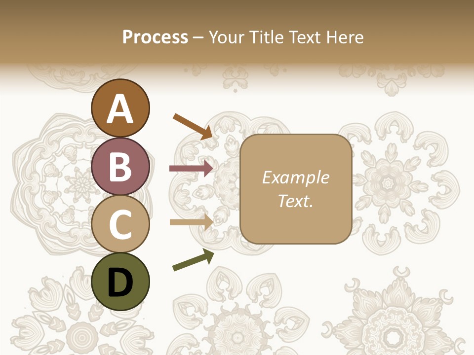 Elegant Flourishes Circle PowerPoint Template