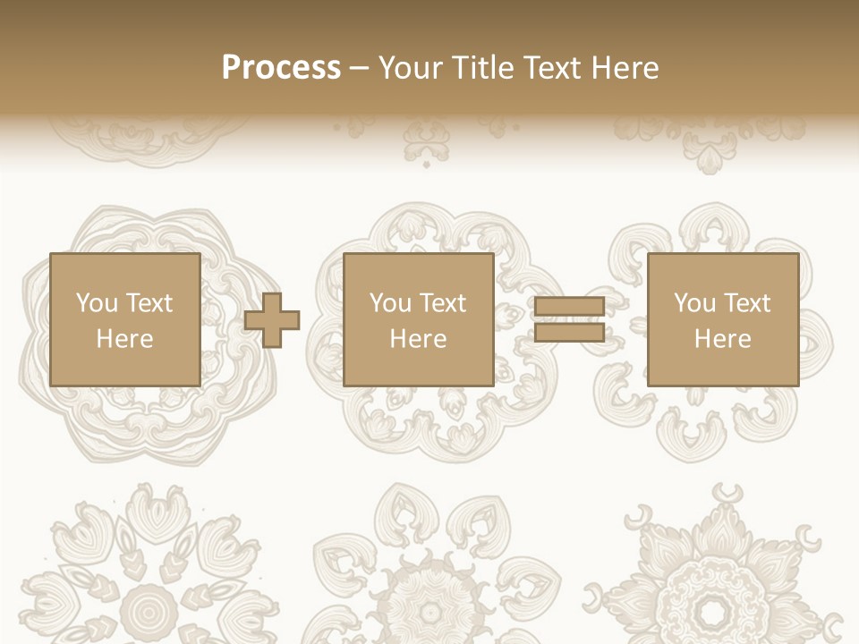 Elegant Flourishes Circle PowerPoint Template