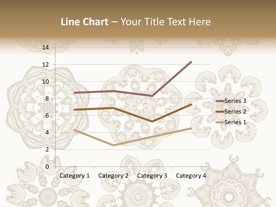 Elegant Flourishes Circle PowerPoint Template