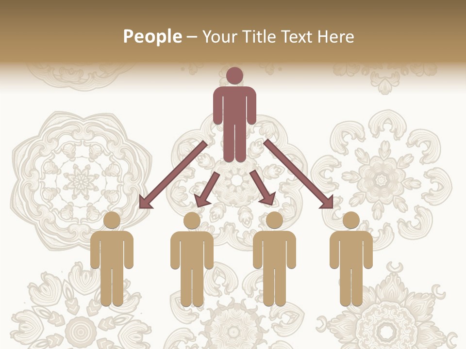 Elegant Flourishes Circle PowerPoint Template