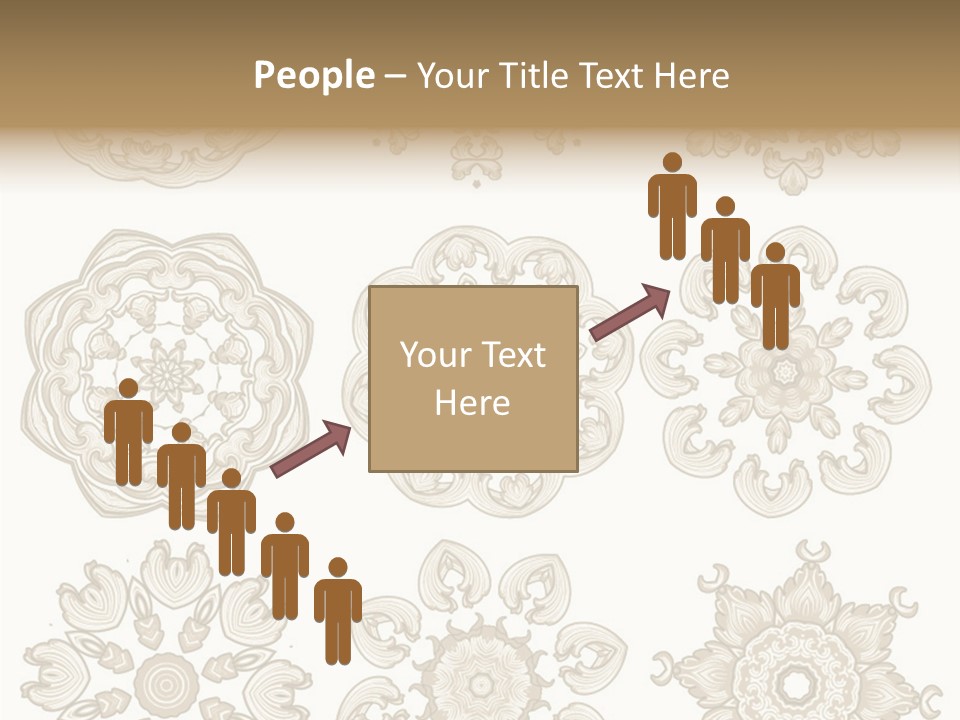 Elegant Flourishes Circle PowerPoint Template