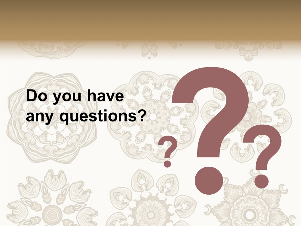 Elegant Flourishes Circle PowerPoint Template