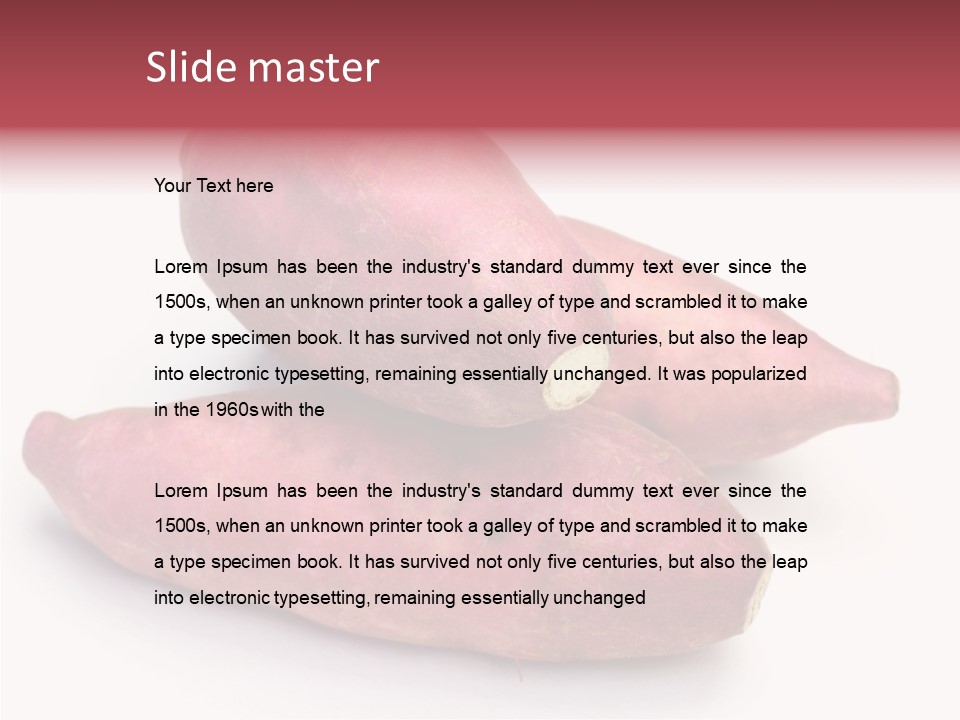 Root Crop Autumn Taste PowerPoint Template