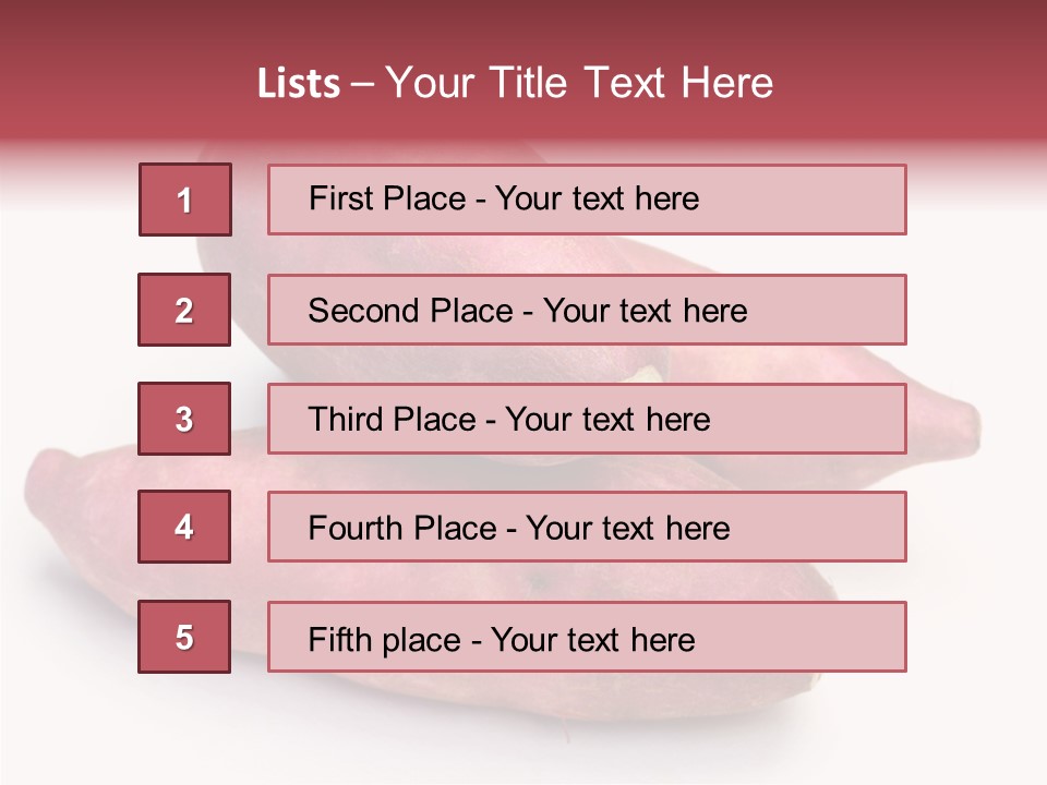 Root Crop Autumn Taste PowerPoint Template