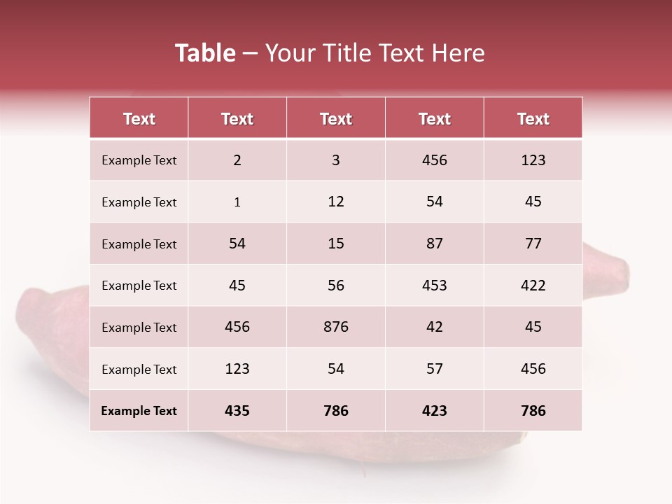 Root Crop Autumn Taste PowerPoint Template