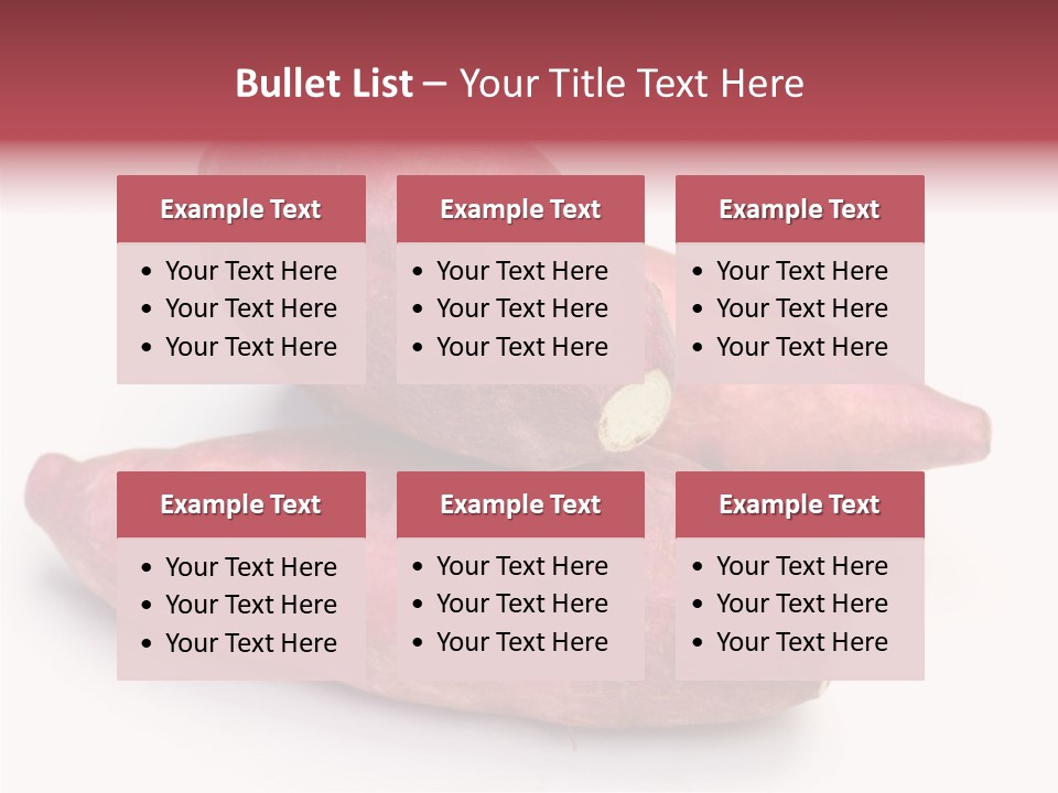 Root Crop Autumn Taste PowerPoint Template