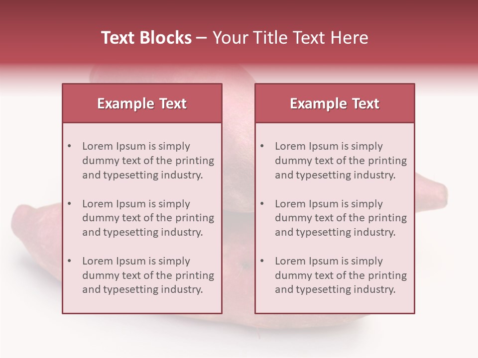 Root Crop Autumn Taste PowerPoint Template