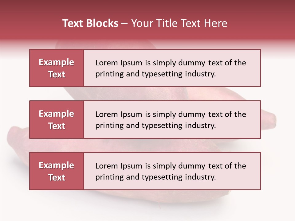 Root Crop Autumn Taste PowerPoint Template