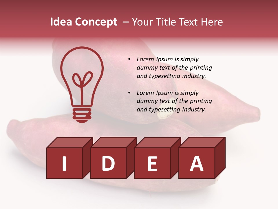 Root Crop Autumn Taste PowerPoint Template