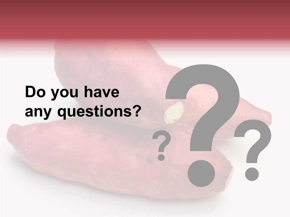 Root Crop Autumn Taste PowerPoint Template