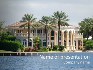 Shore Front Residence PowerPoint Template