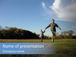 Sky Outside Father PowerPoint Template