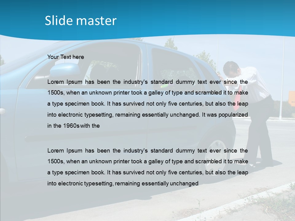 Road Car Services PowerPoint Template